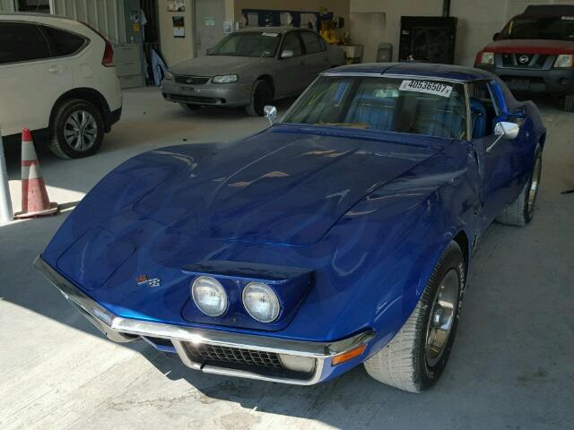 194370S416065 - 1970 CHEVROLET CORVETTE BLUE photo 2