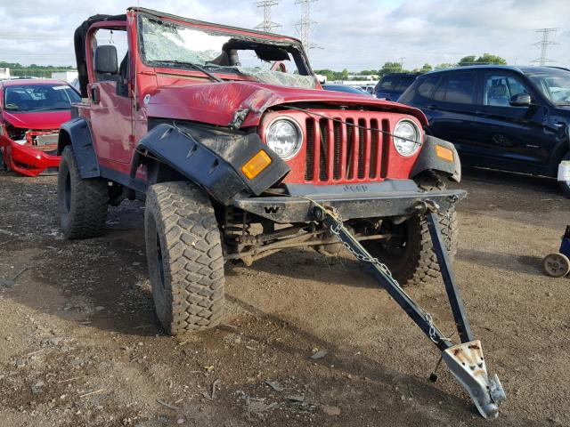 1J4FA39SX3P375820 - 2003 JEEP WRANGLER C RED photo 1