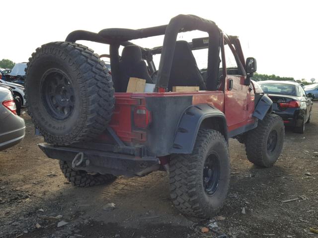 1J4FA39SX3P375820 - 2003 JEEP WRANGLER C RED photo 4