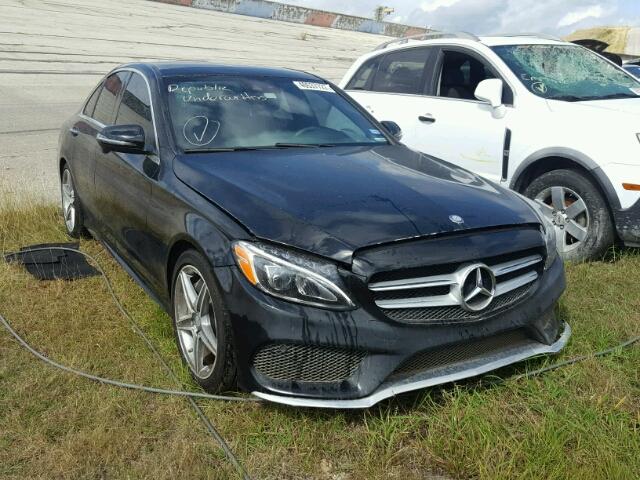 55SWF4JB0HU202798 - 2017 MERCEDES-BENZ C BLACK photo 1