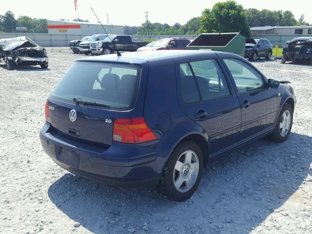 9BWGB61J824062475 - 2002 VOLKSWAGEN GOLF GLS BLUE photo 4