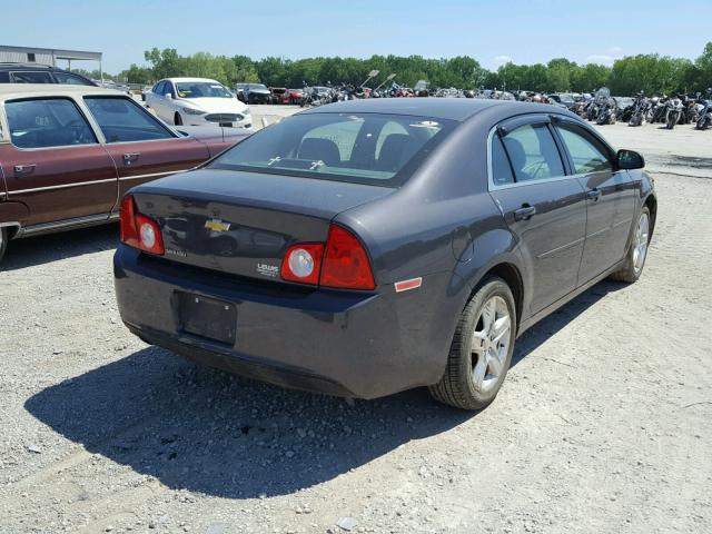1G1ZA5EU3CF389529 - 2012 CHEVROLET MALIBU LS ნაცრისფერი ფოტო 4