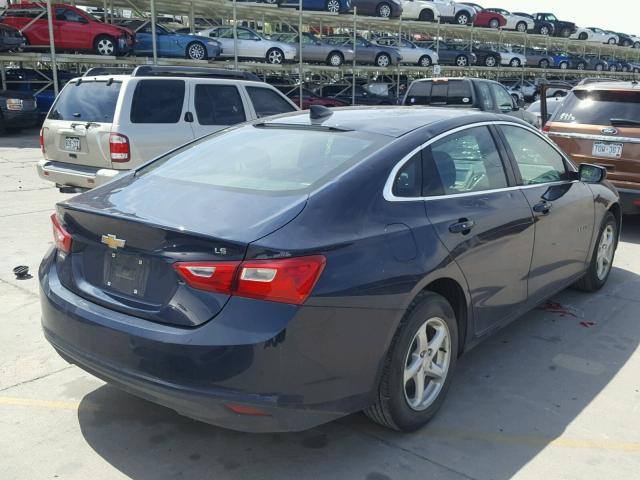 1G1ZB5ST3GF347229 - 2016 CHEVROLET MALIBU LS ლურჯი ფოტო 4
