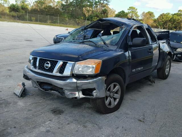 1N6BA06A68N319291 - 2008 NISSAN TITAN XE BLACK photo 2