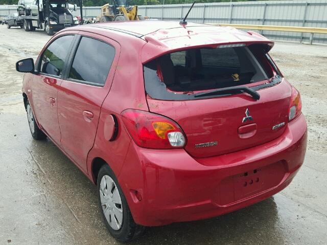 ML32A3HJ5FH035196 - 2015 MITSUBISHI MIRAGE DE RED photo 3