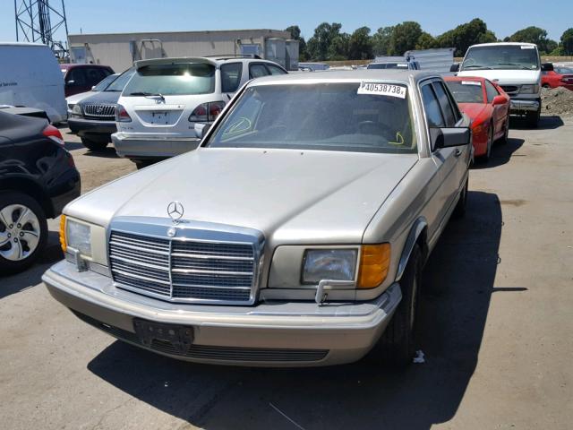 WDBCA35D3GA256840 - 1986 MERCEDES-BENZ 420 SEL BEIGE photo 2