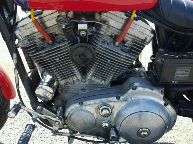 1HD4CAM48HY126176 - 1987 HARLEY-DAVIDSON XLH883 DEL RED photo 7