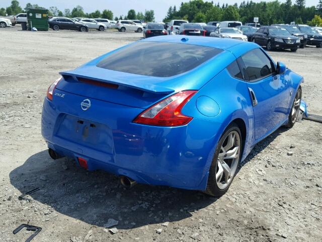 JN1AZ44E39M402885 - 2009 NISSAN 370Z BLUE photo 4