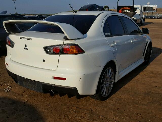 JA32W8FV9DU010046 - 2013 MITSUBISHI LANCER WHITE photo 4