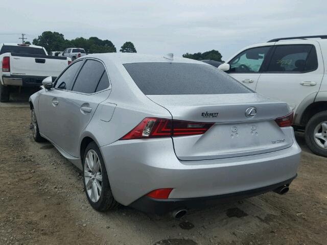 JTHBF1D24E5027638 - 2014 LEXUS IS 250 SILVER photo 3