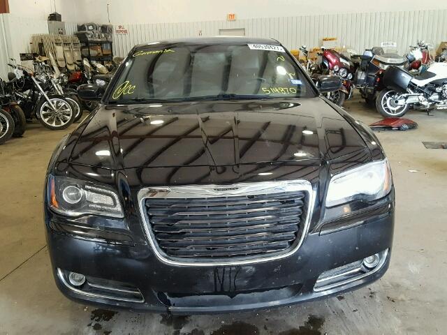 2C3CCABGXDH514870 - 2013 CHRYSLER 300 V6 BLACK photo 9