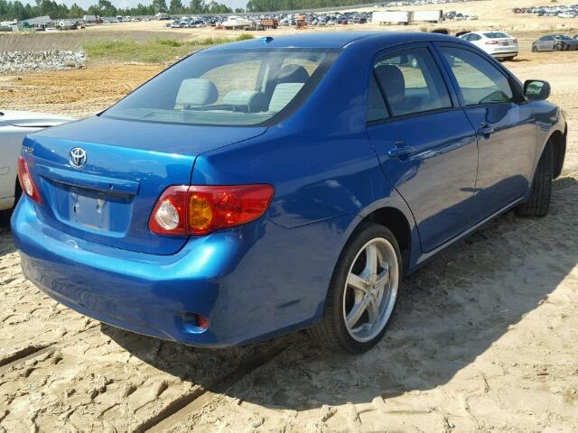 2T1BU4EE1AC424836 - 2010 TOYOTA COROLLA BA BLUE photo 4