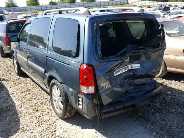 5GADV33137D113065 - 2007 BUICK TERRAZA CX BLUE photo 3