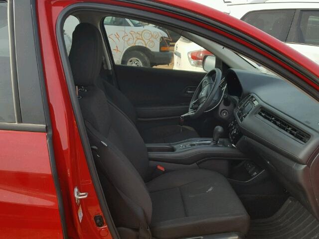 3CZRU5H33GM737752 - 2016 HONDA HR-V RED photo 5