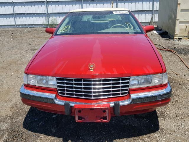 1G6KS52YXVU803419 - 1997 CADILLAC SEVILLE SL RED photo 9