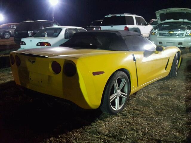 1G1YY36W785132205 - 2008 CHEVROLET CORVETTE YELLOW photo 4