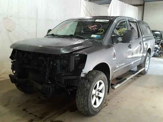 1N6AA0EC1AN306159 - 2010 NISSAN TITAN XE GRAY photo 2