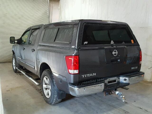 1N6AA0EC1AN306159 - 2010 NISSAN TITAN XE GRAY photo 3