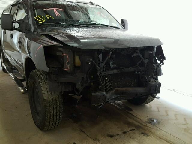 1N6AA0EC1AN306159 - 2010 NISSAN TITAN XE GRAY photo 9