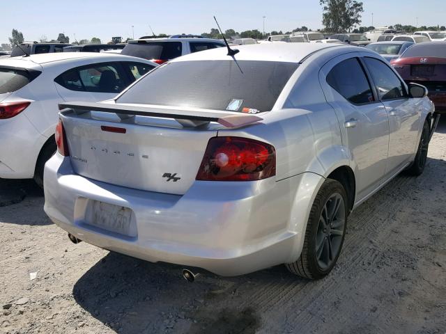 1B3BD1FG4BN541924 - 2011 DODGE AVENGER MA SILVER photo 4