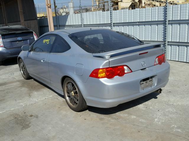 JH4DC53082C037072 - 2002 ACURA RSX TYPE-S SILVER photo 3