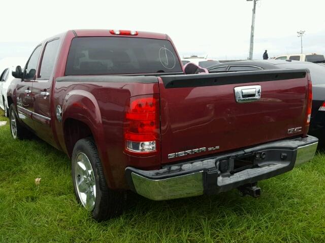 3GTP1VE00DG358847 - 2013 GMC SIERRA C15 MAROON photo 3