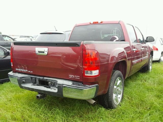 3GTP1VE00DG358847 - 2013 GMC SIERRA C15 MAROON photo 4