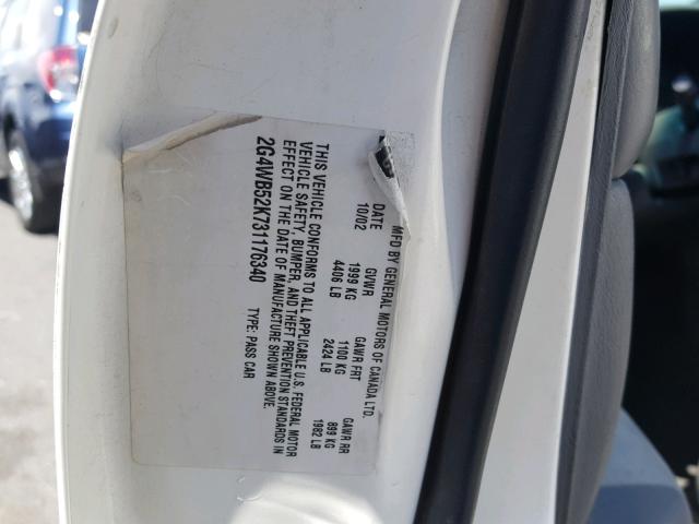 2G4WB52K731176340 - 2003 BUICK REGAL LS 白色 照片 10