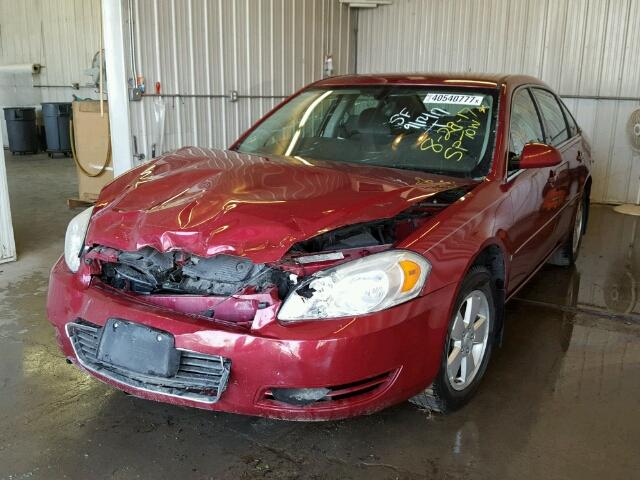 2G1WT58K969117247 - 2006 CHEVROLET IMPALA BURGUNDY photo 2