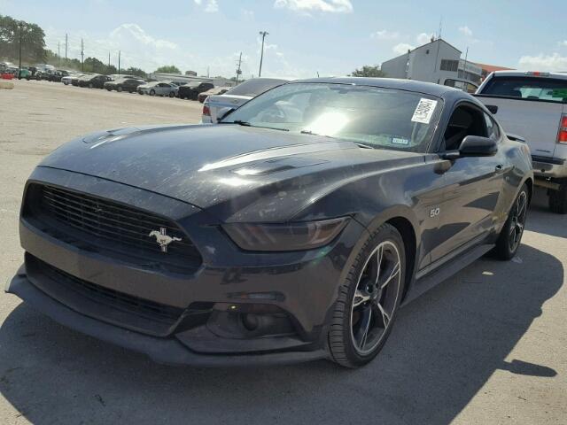 1FA6P8CF0G5202134 - 2016 FORD MUSTANG BLACK photo 2