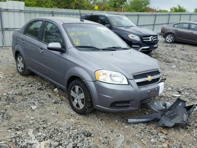 KL1TD5DE5AB109815 - 2010 CHEVROLET AVEO LS GRAY photo 1