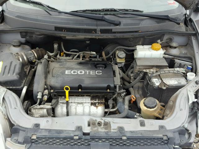 KL1TD5DE5AB109815 - 2010 CHEVROLET AVEO LS GRAY photo 7