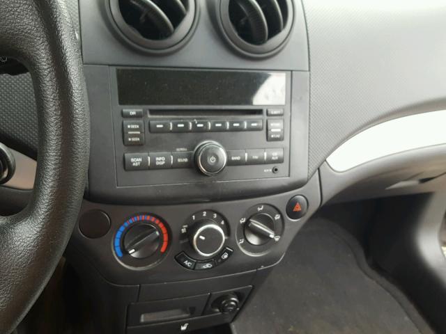 KL1TD5DE5AB109815 - 2010 CHEVROLET AVEO LS GRAY photo 9