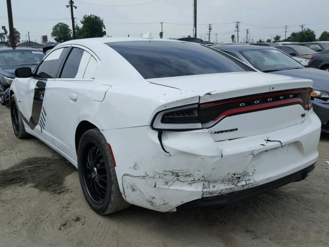 2C3CDXCT7GH302752 - 2016 DODGE CHARGER R/ WHITE photo 3