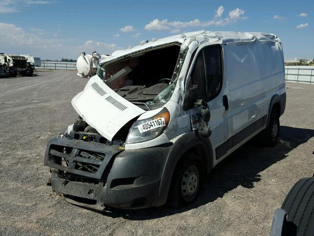 3C6TRVAG5GE101572 - 2016 RAM PROMASTER WHITE photo 2