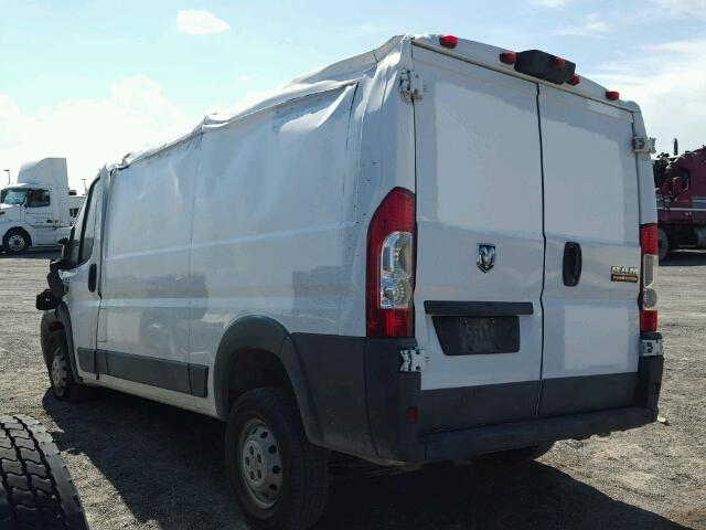 3C6TRVAG5GE101572 - 2016 RAM PROMASTER WHITE photo 3
