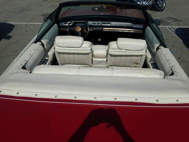 6D47R4Q248907 - 1974 CADILLAC COUPE DEVI RED photo 9