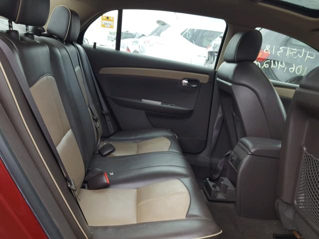 1G1ZK57749F216308 - 2009 CHEVROLET MALIBU LTZ 勃艮第红 照片 6