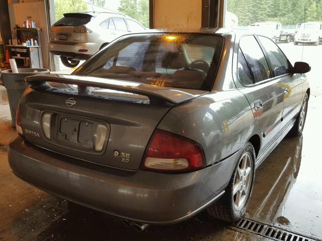 3N1BB51D71L114862 - 2001 NISSAN SENTRA SE GRAY photo 4