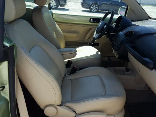 3VWRG31Y87M411496 - 2007 VOLKSWAGEN NEW BEETLE მწვანე ფოტო 5