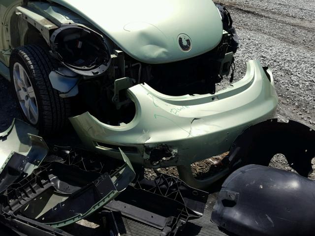 3VWRG31Y87M411496 - 2007 VOLKSWAGEN NEW BEETLE მწვანე ფოტო 9