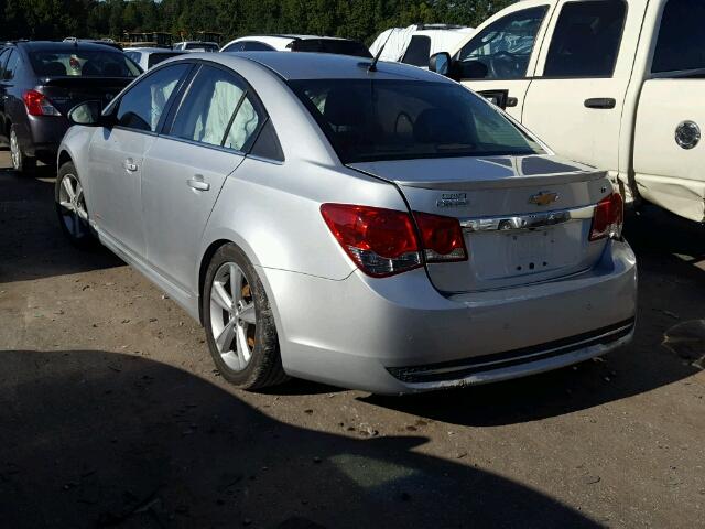 1G1PE5SB3E7480280 - 2014 CHEVROLET CRUZE LT SILVER photo 3