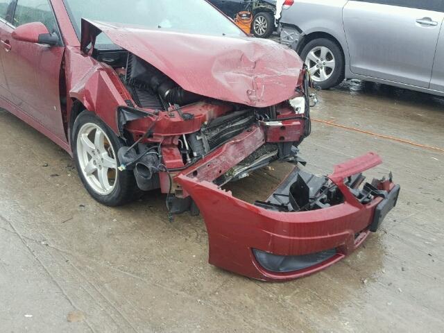 1G2ZJ57K494244432 - 2009 PONTIAC G6 MAROON photo 9