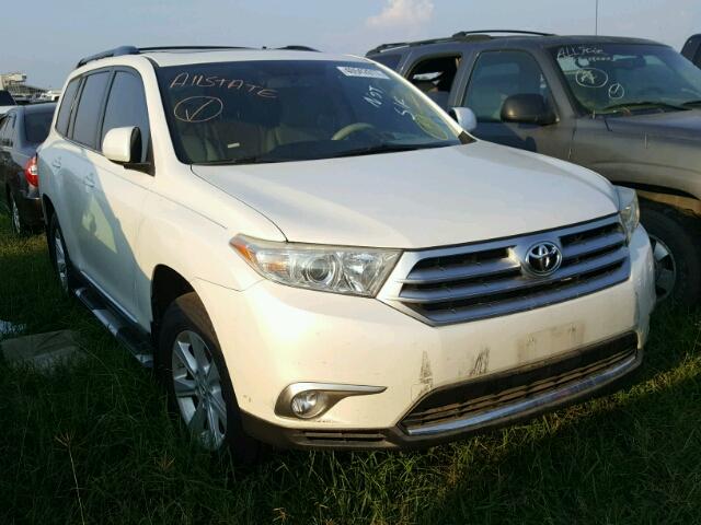 5TDZK3EH9CS081972 - 2012 TOYOTA HIGHLANDER WHITE photo 1