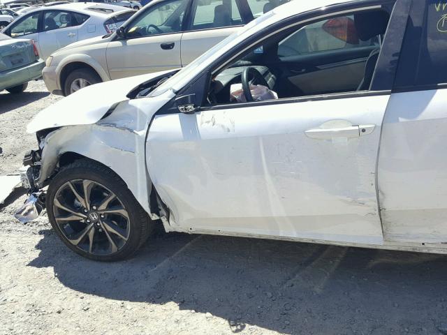 SHHFK7G49JU206781 - 2018 HONDA CIVIC SPOR WHITE photo 9