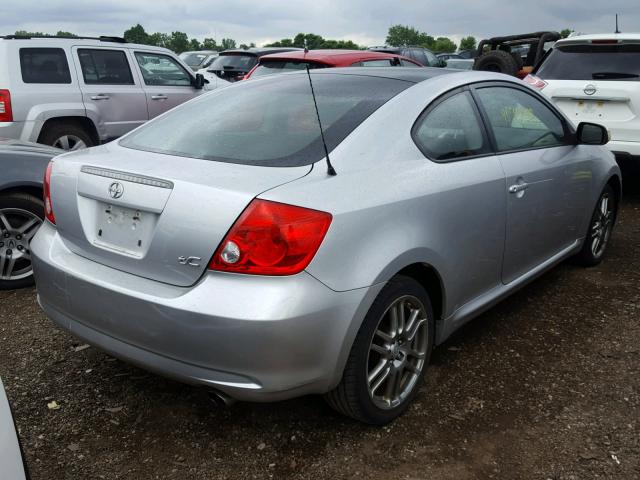 JTKDE177270174313 - 2007 TOYOTA SCION TC 银色 照片 4
