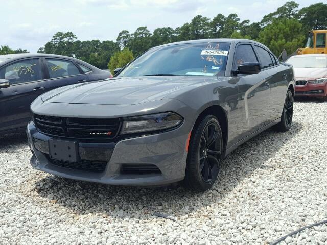 2C3CDXBG4JH186180 - 2018 DODGE CHARGER SX GRAY photo 2