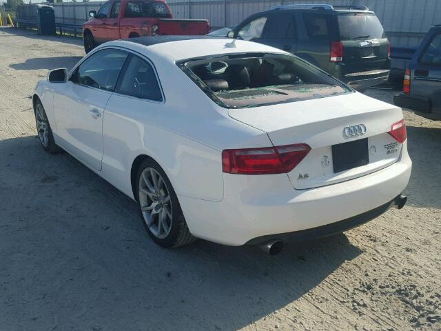 WAUGFAFR4AA039918 - 2010 AUDI A5 PREMIUM WHITE photo 3