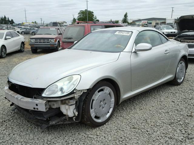 JTHFN48Y830040049 - 2003 LEXUS SC 430 SILVER photo 2