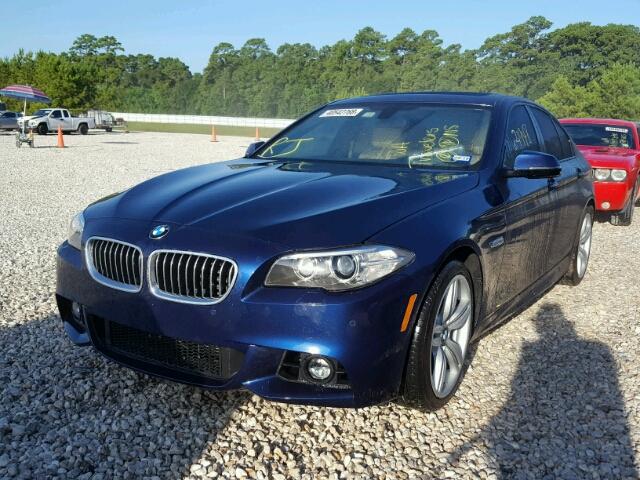 WBA5B1C59GG130161 - 2016 BMW 535 I BLUE photo 2